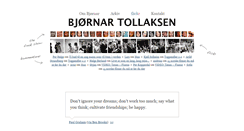 Desktop Screenshot of bjornartollaksen.no